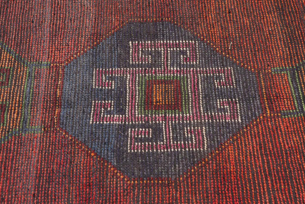 Vintage Turkish Runner Rug 3 x 9.2 ft
