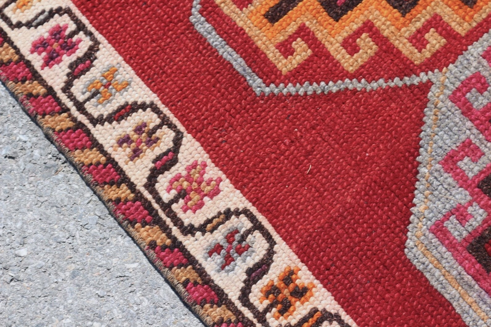 Vintage Turkish Runner Rug 3 x 11.2 ft