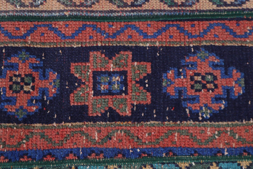 Vintage Turkish Runner Rug 2.3 x 5.3 ft