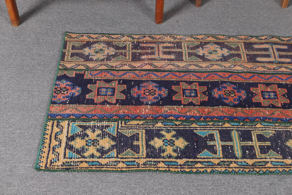 Vintage Turkish Runner Rug 2.3 x 5.3 ft