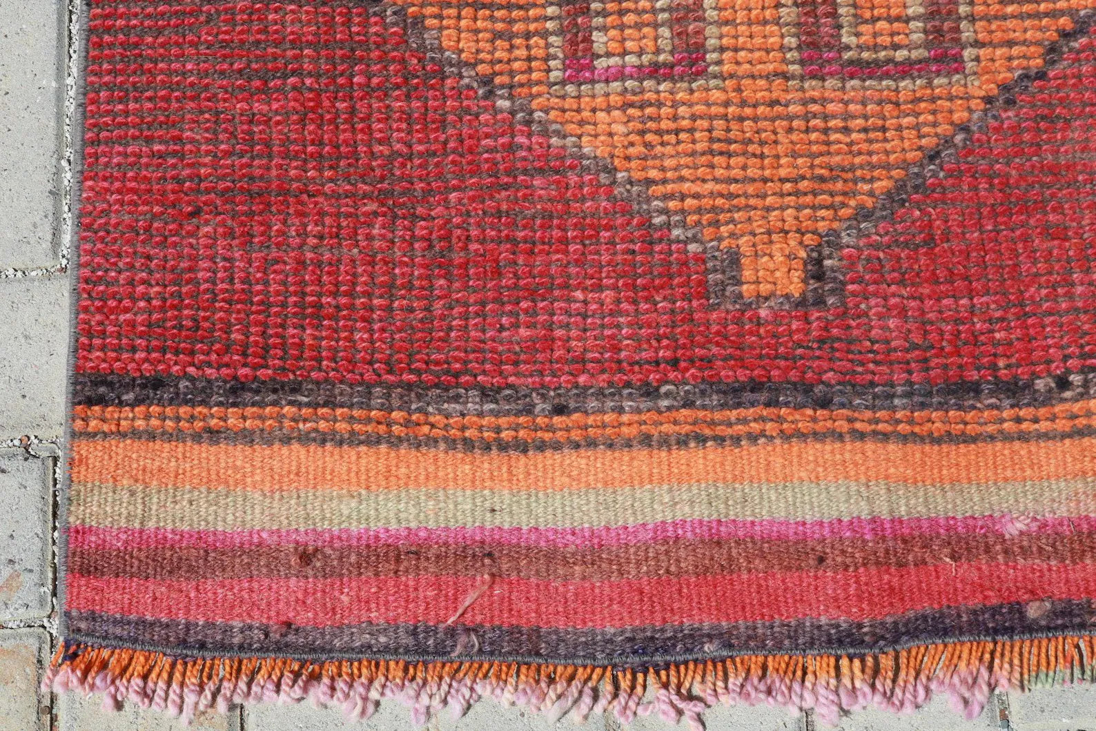 Vintage Turkish Runner Rug 2.5 x 11.5 ft
