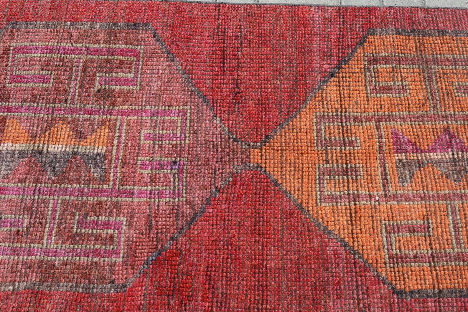 Vintage Turkish Runner Rug 2.5 x 11.5 ft