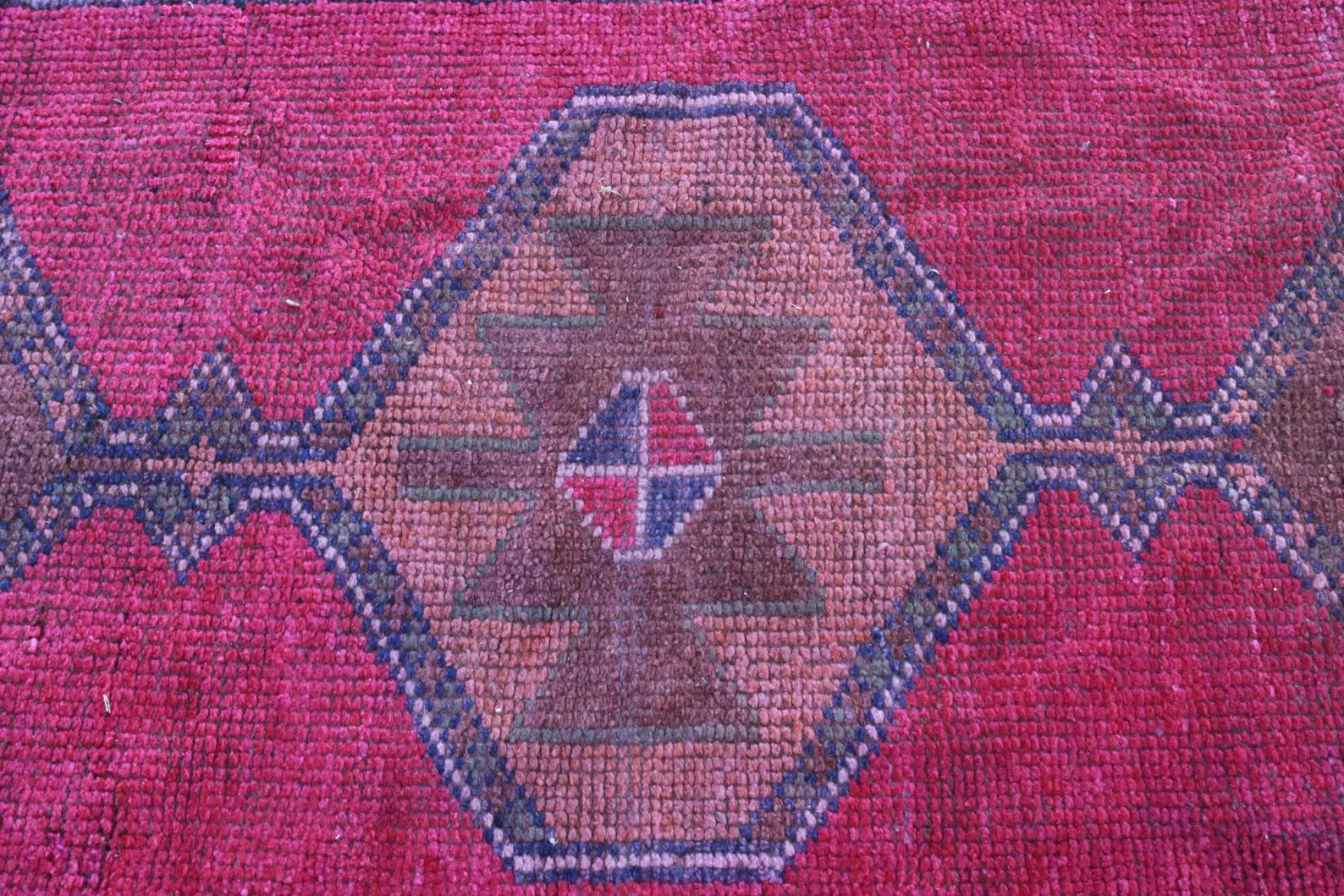 Vintage Turkish Runner Rug 3 x 9.4 ft