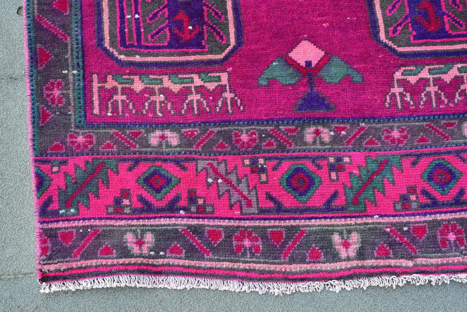 Vintage Persian Runner Rug 2.9 x 9.9 ft