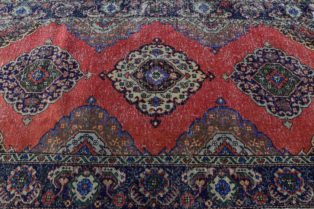 XL Vintage Turkish Accent Area rug 4.8 x 13.7 ft