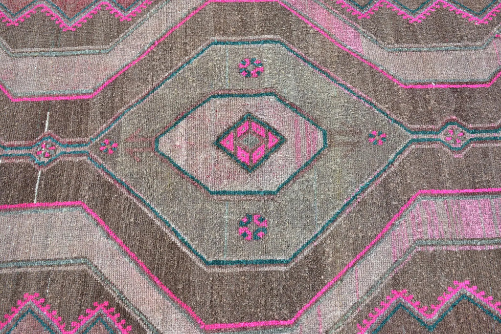 Vintage Persian Accent Area Rug 4.2 x 10.1 ft