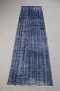Vintage Turkish Runner Rug 2.4 x 8.3 ft