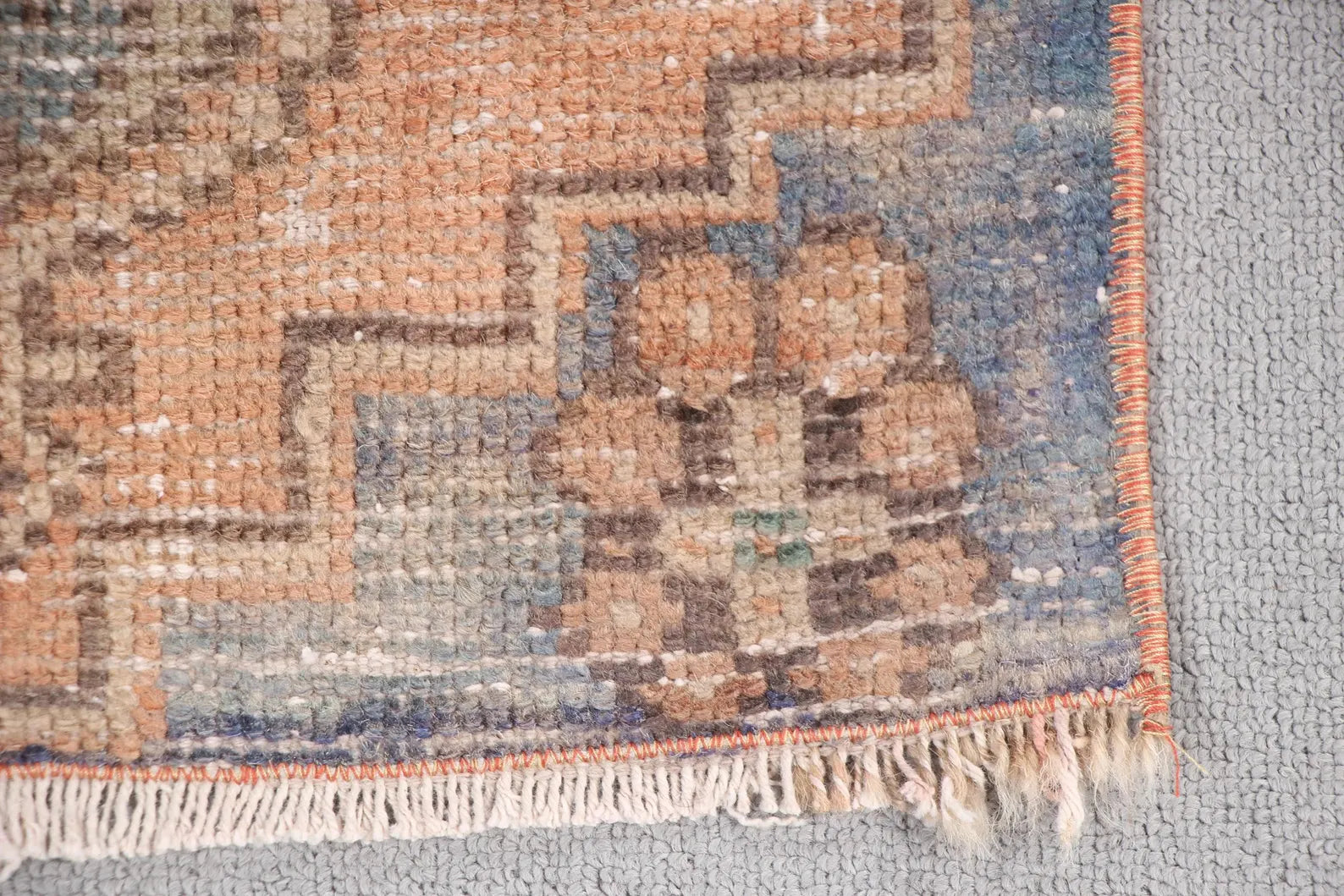 Vintage Turkish Mini Rug 1.4 x 2.5 ft