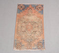 Vintage Turkish Mini Rug 1.4 x 2.5 ft