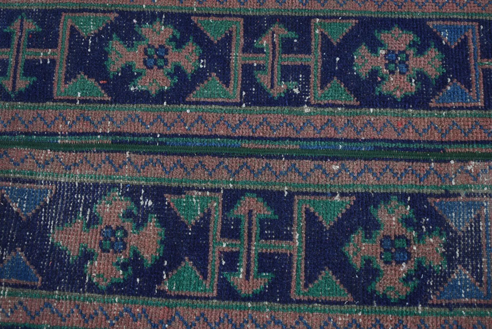 Vintage Turkish Runner Rug 1.7 x 9.4 ft