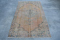 XL Vintage Turkish Accent Area Rug 5.3 x 9.1 ft
