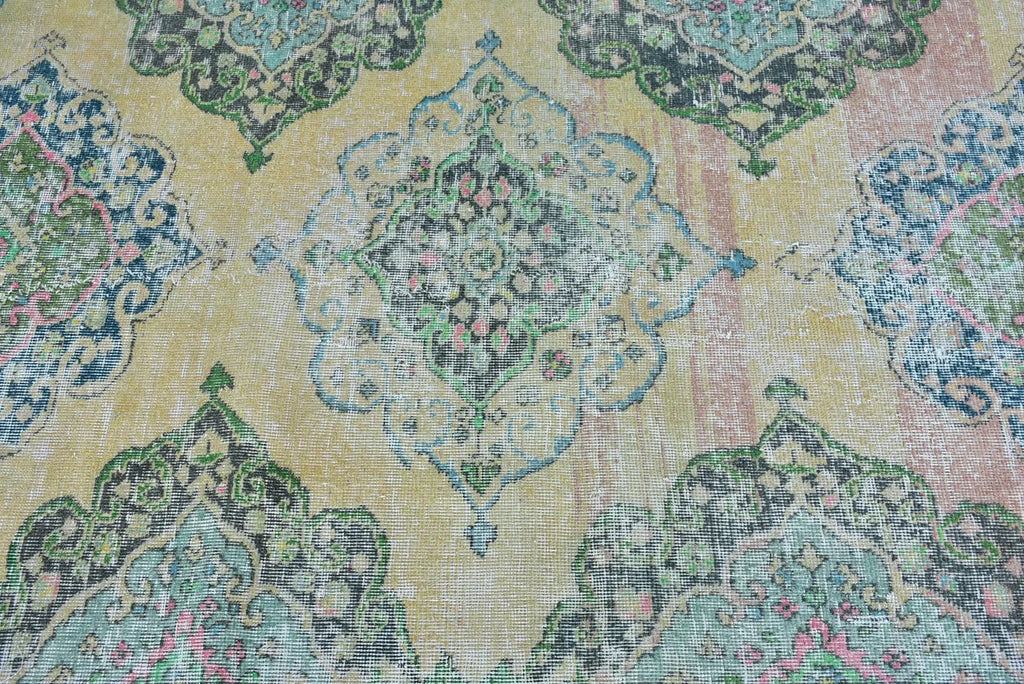 Vintage Turkish Runner Rug 3.6 x 11.2 ft