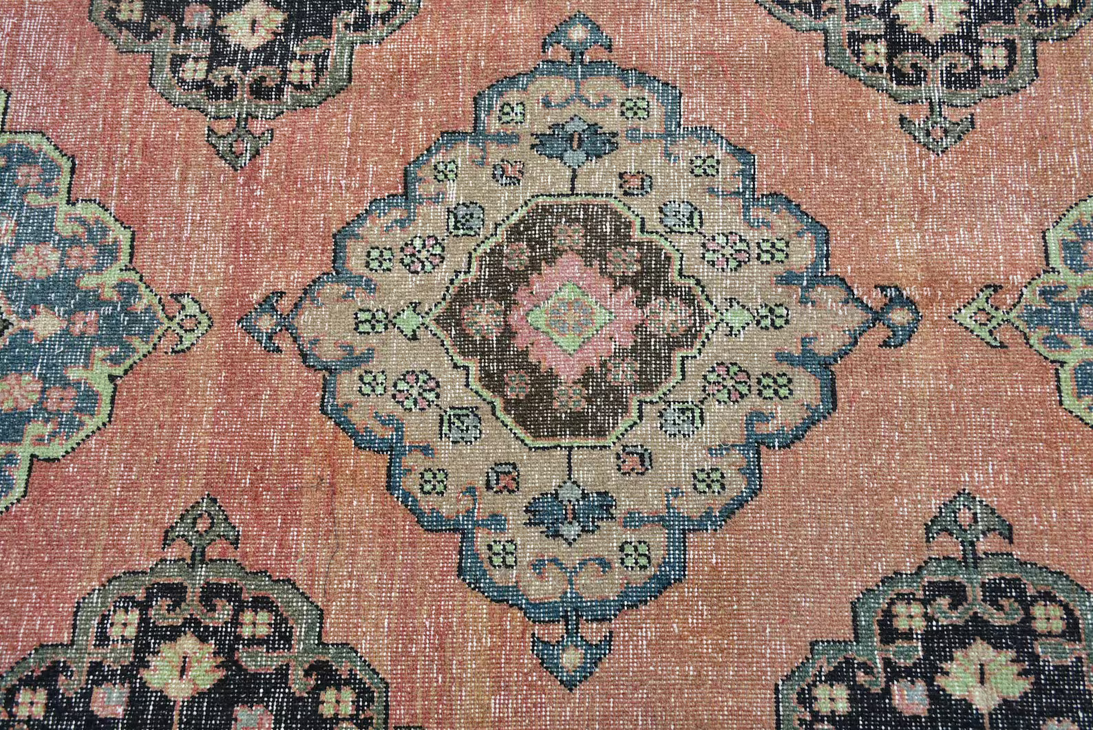 Vintage Turkish Runner Rug 2.7 x 12.4 ft