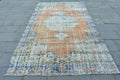 XL Vintage Turkish Accent Area Rug 5.7 x 9.3 ft