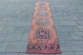 Vintage Turkish Runner Rug 2.4 x 11.3 ft