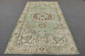 Vintage Turkish Accent Area rug 5.2 x 9.4 ft