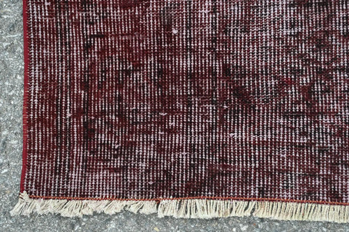 Vintage Turkish Accent Area rug 4.1 x 8.3 ft