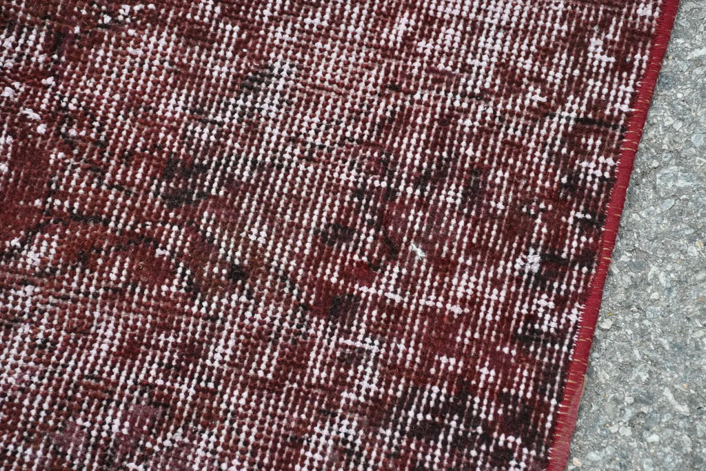 Vintage Turkish Accent Area rug 4.1 x 8.3 ft