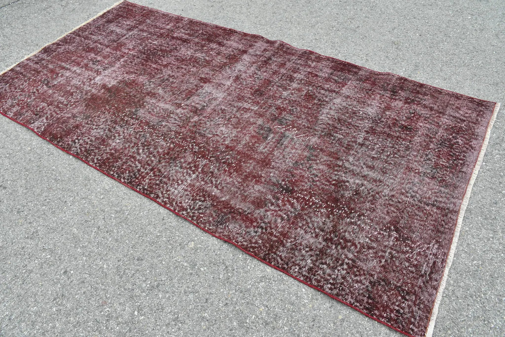 Vintage Turkish Accent Area rug 4.1 x 8.3 ft
