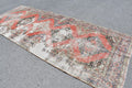 Vintage Turkish Accent Area rug 4.8 x 12.4 ft