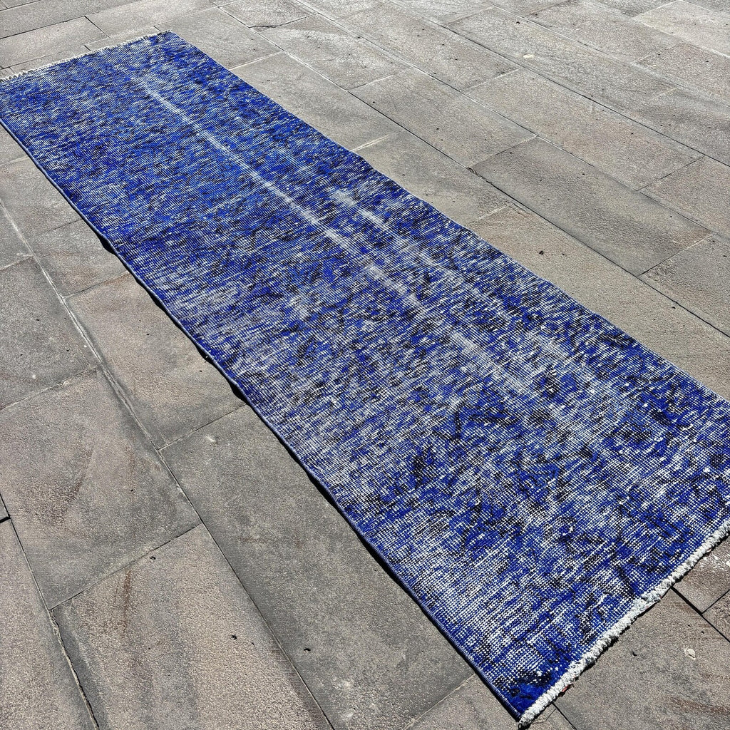 Vintage Turkish Runner Rug 2.6 x 9.2 ft