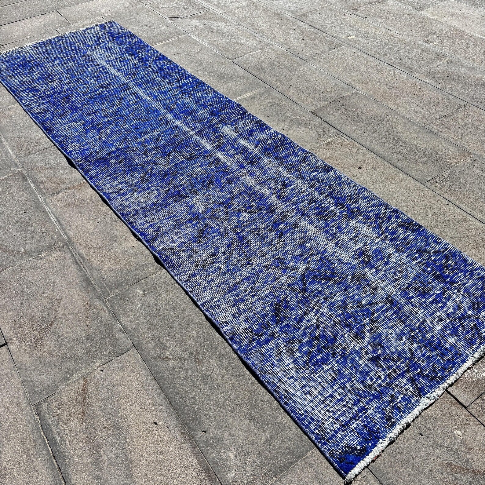 Vintage Turkish Runner Rug 2.6 x 9.2 ft