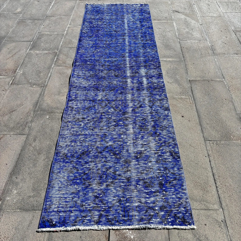 Vintage Turkish Runner Rug 2.6 x 9.2 ft