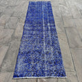 Vintage Turkish Runner Rug 2.6 x 9.2 ft