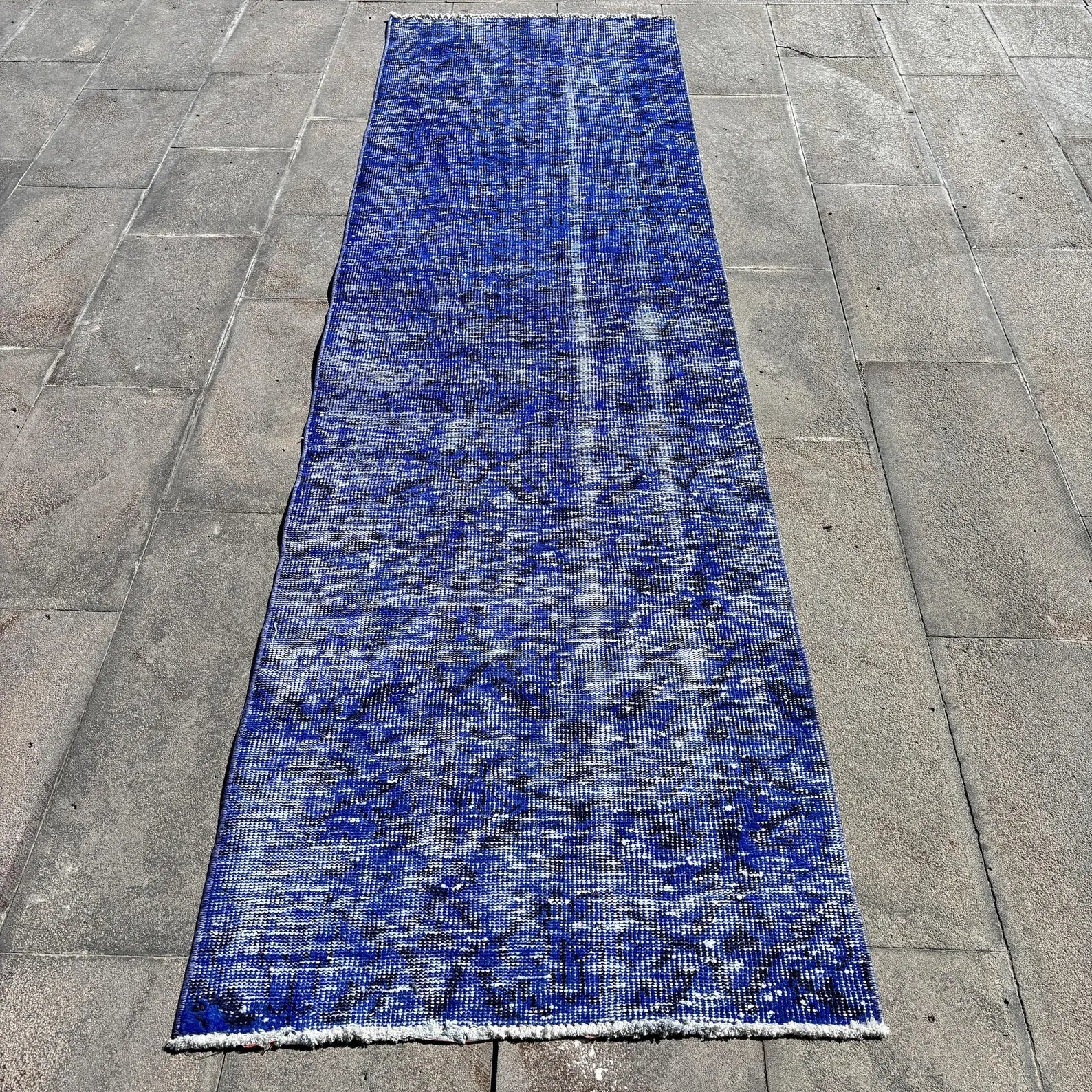 Vintage Turkish Runner Rug 2.6 x 9.2 ft