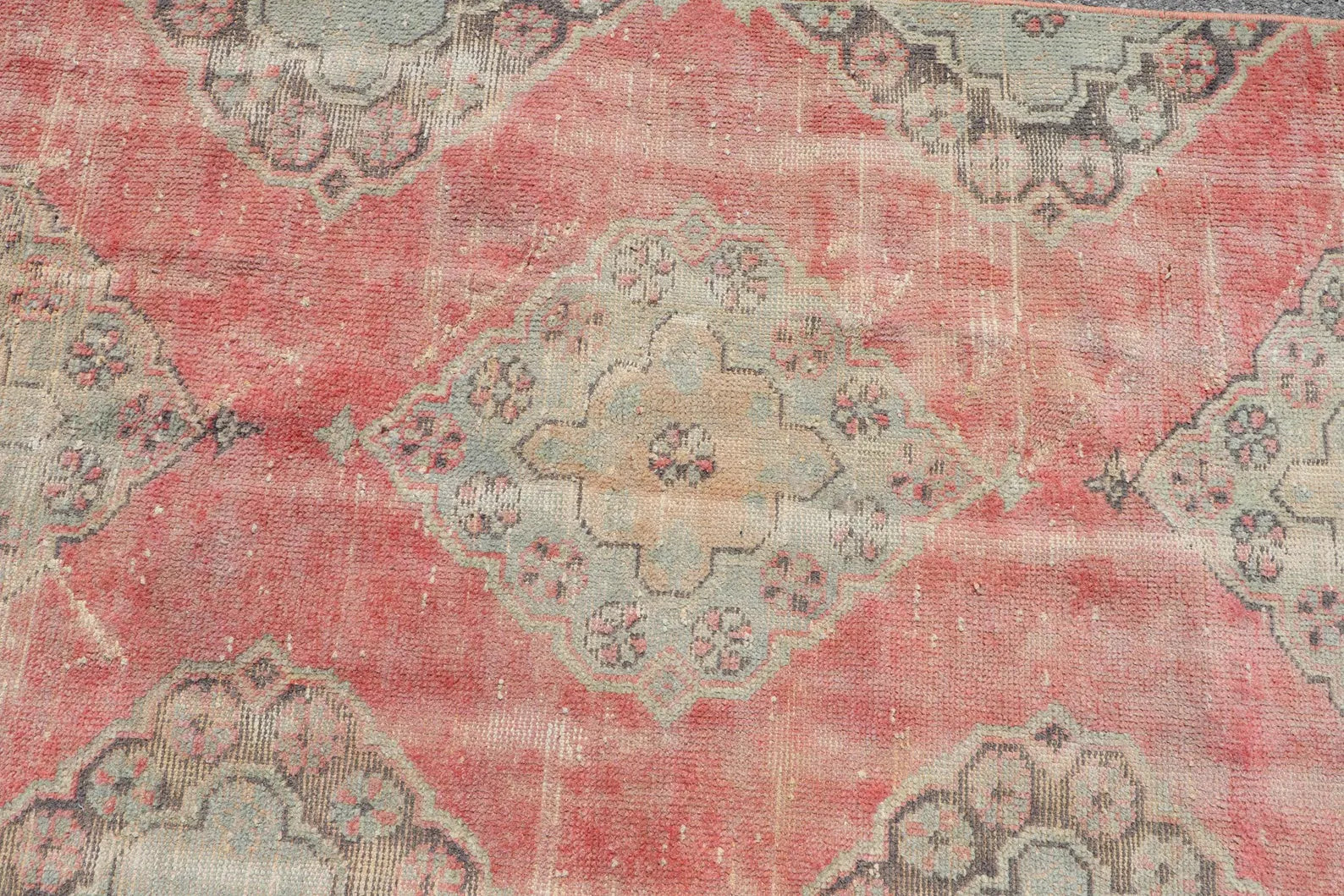 Vintage Turkish Runner Rug 2.9 x 10.4 ft
