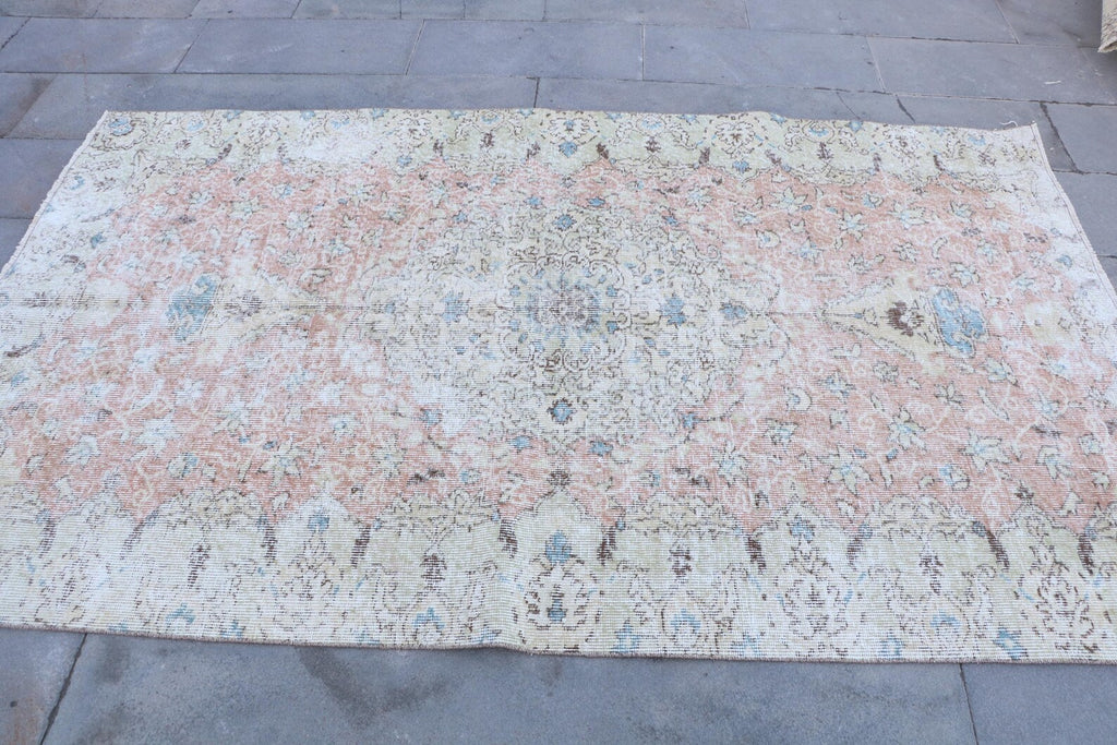 XL Vintage Turkish Accent Area Rug 4.5 x 7.5 ft