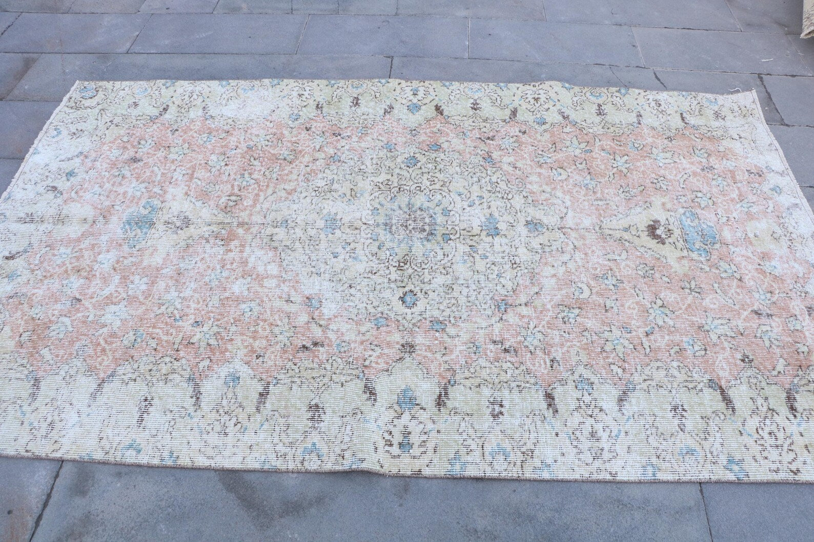 XL Vintage Turkish Accent Area Rug 4.5 x 7.5 ft