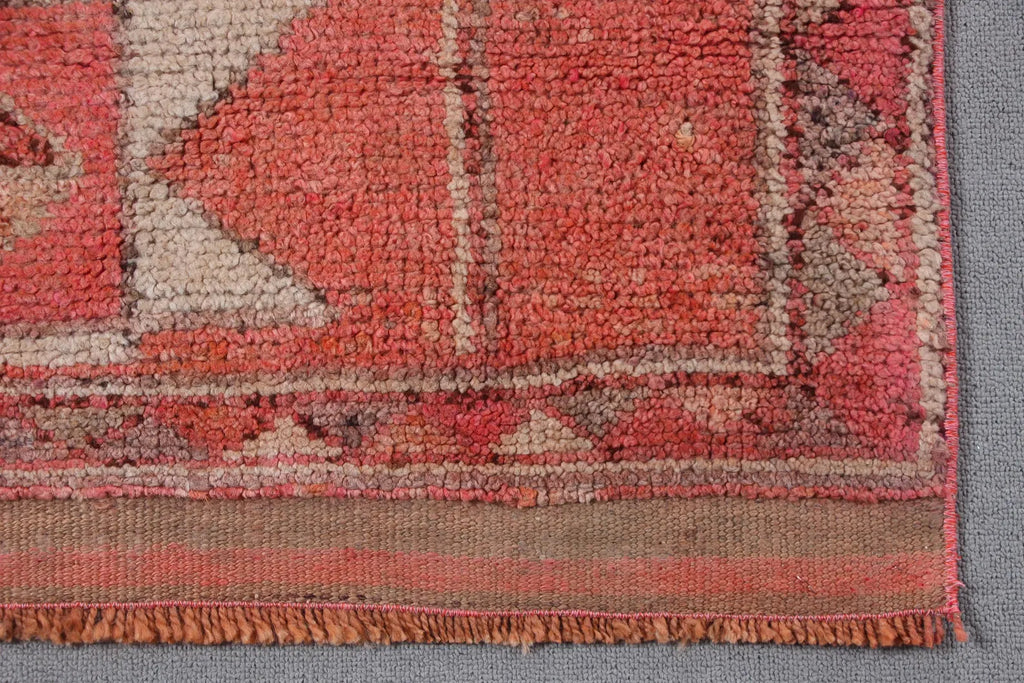 Vintage Turkish Runner Rug 3.2 x 12 ft