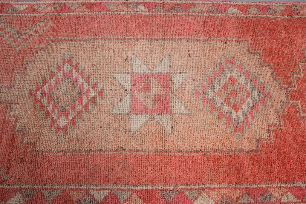 Vintage Turkish Runner Rug 3.2 x 12 ft