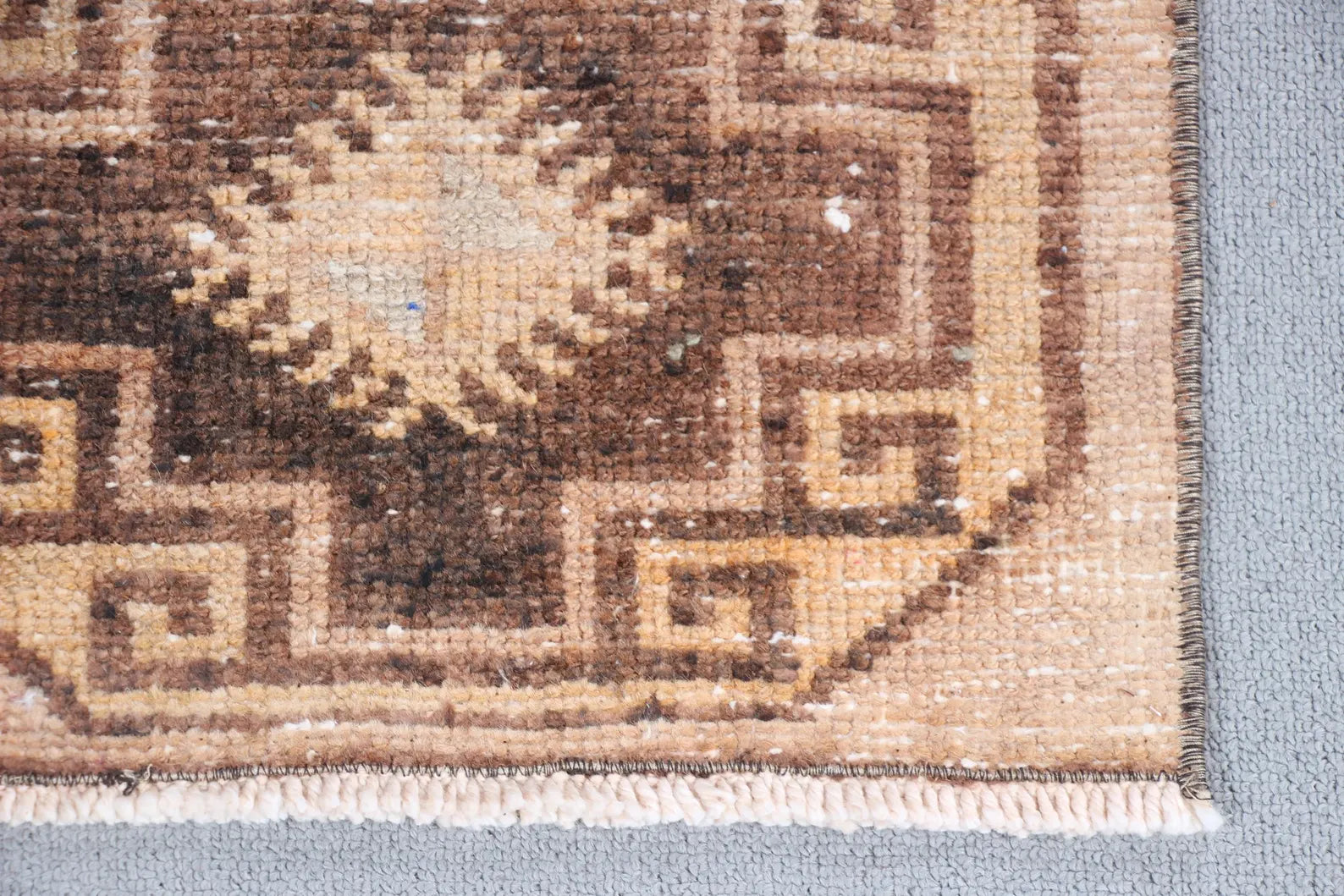 Vintage Turkish Mini Rug 1.2 x 2.8 ft