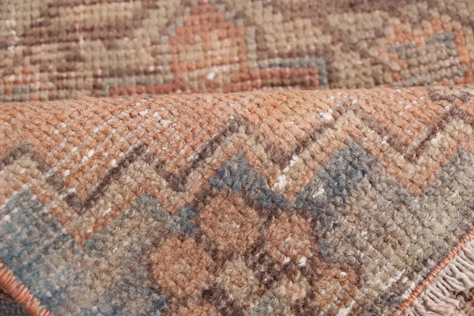 Vintage Turkish Mini Rug 1.4 x 2.5 ft