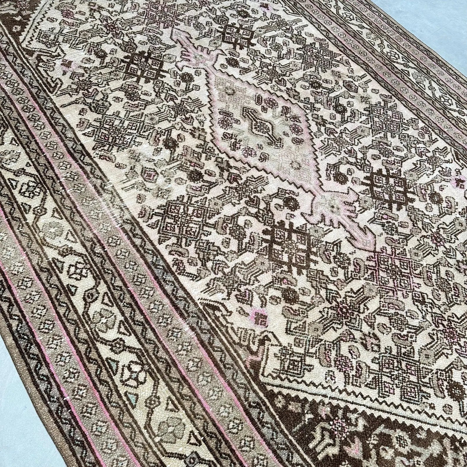 XL Vintage Persian Accent Area Rug 6.9 x 10.4 ft