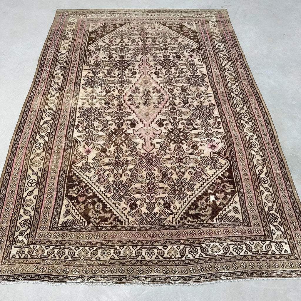 XL Vintage Persian Accent Area Rug 6.9 x 10.4 ft