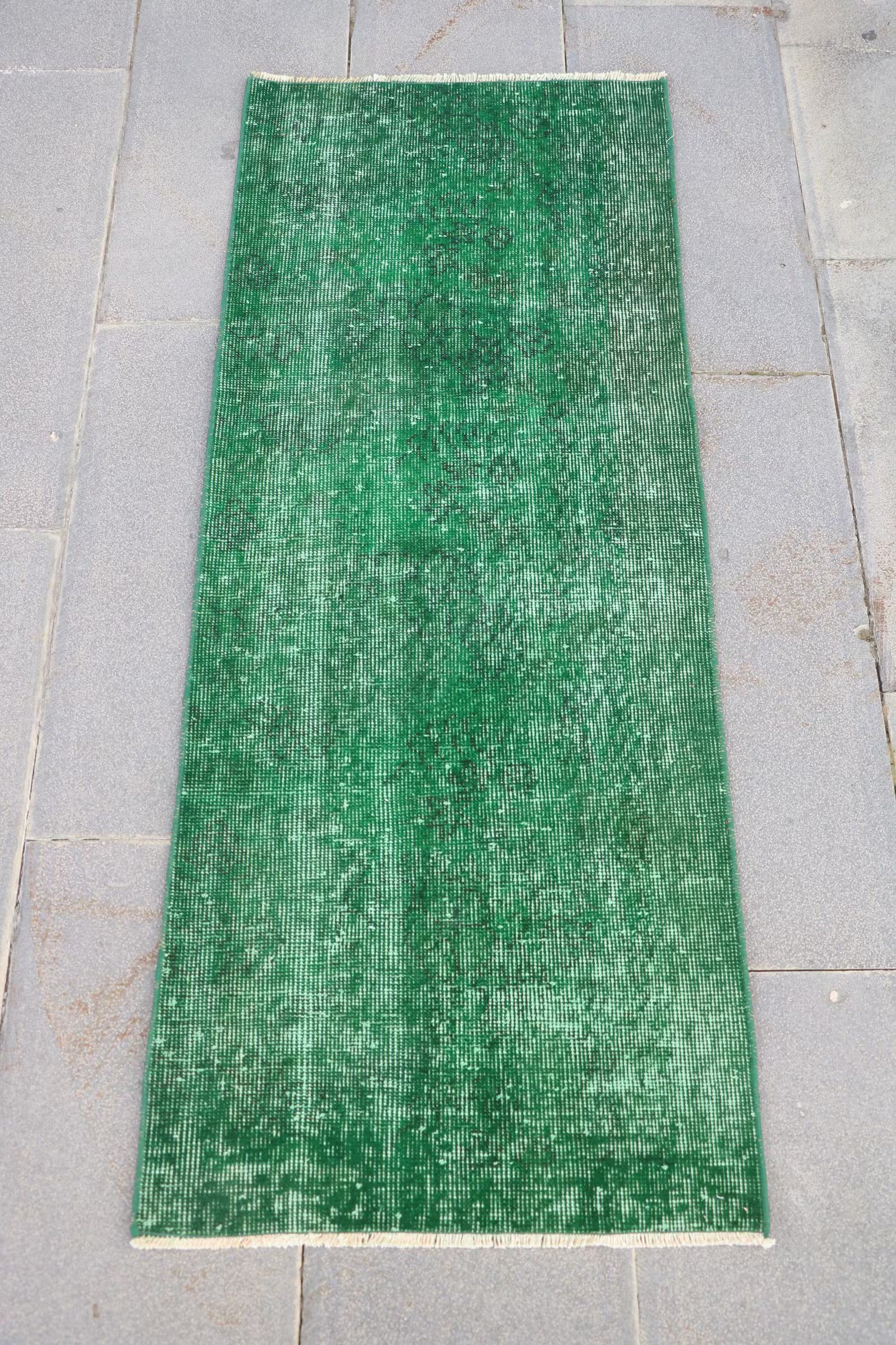Vintage Turkish Runner Rug 1.9 x 4.8 ft