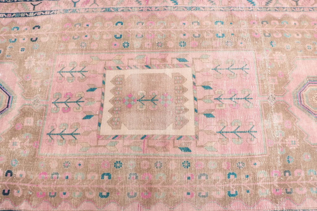 XL Vintage Persian Accent Area Rug 4.2 x 9.2 ft