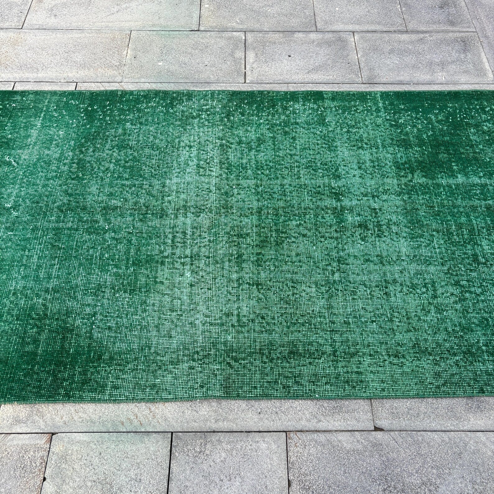 Vintage Turkish Accent Area rug 3.6 x 6.8 ft