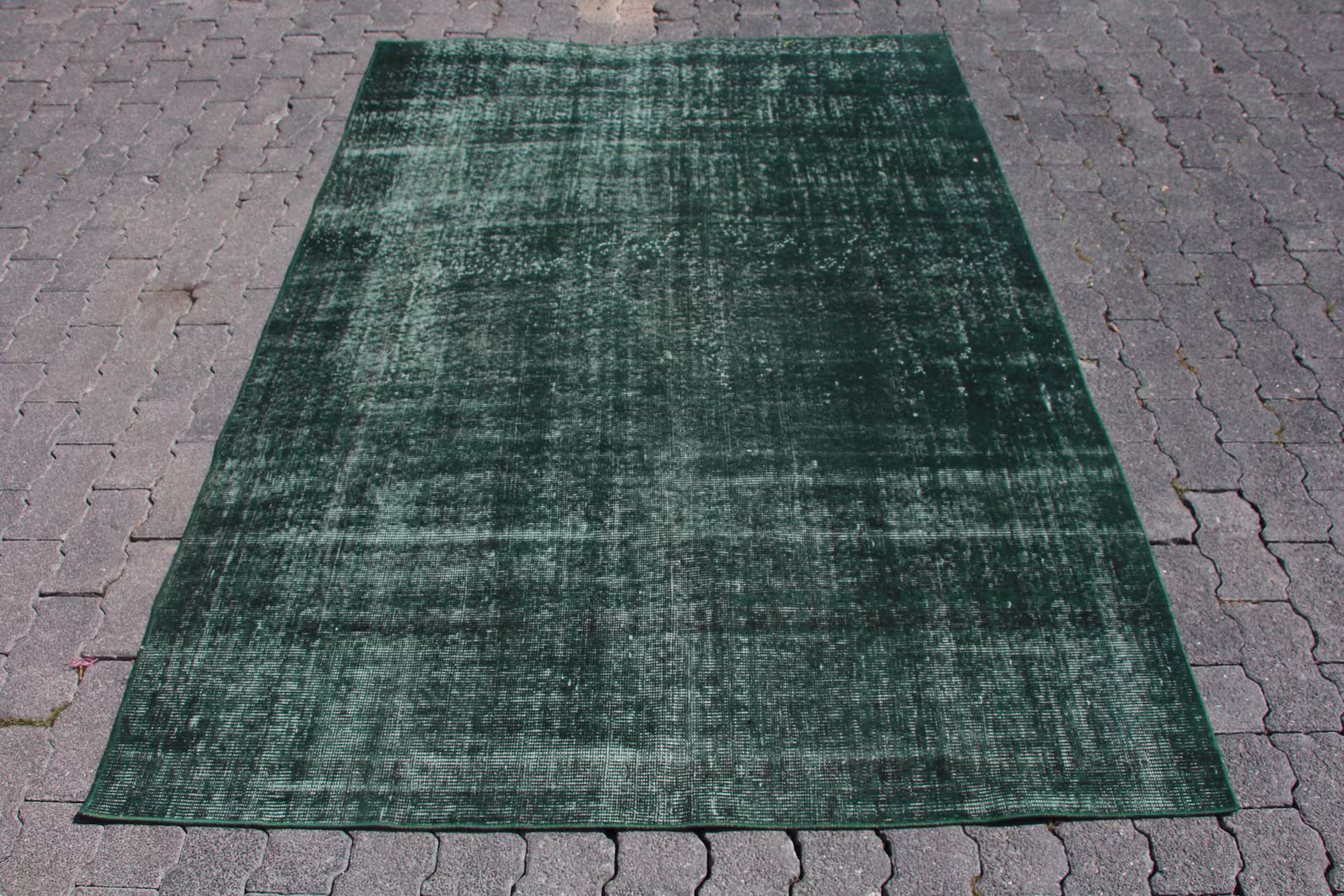 Vintage Turkish Accent Area rug 4.8 x 6.9 ft
