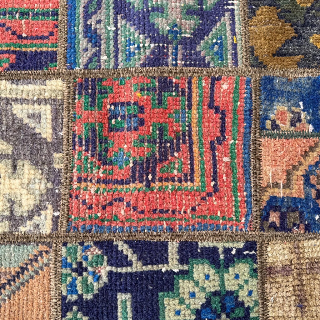 Vintage Turkish Runner Rug 2.5 x 7.3 ft