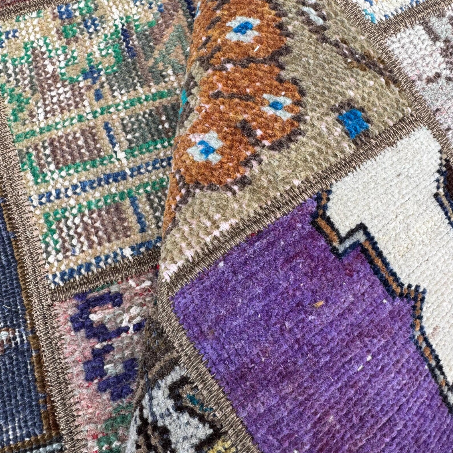 Vintage Turkish Runner Rug 2.5 x 7.3 ft