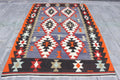 XL Vintage Turkish Accent Area Rug 5.4 x 8.2 ft