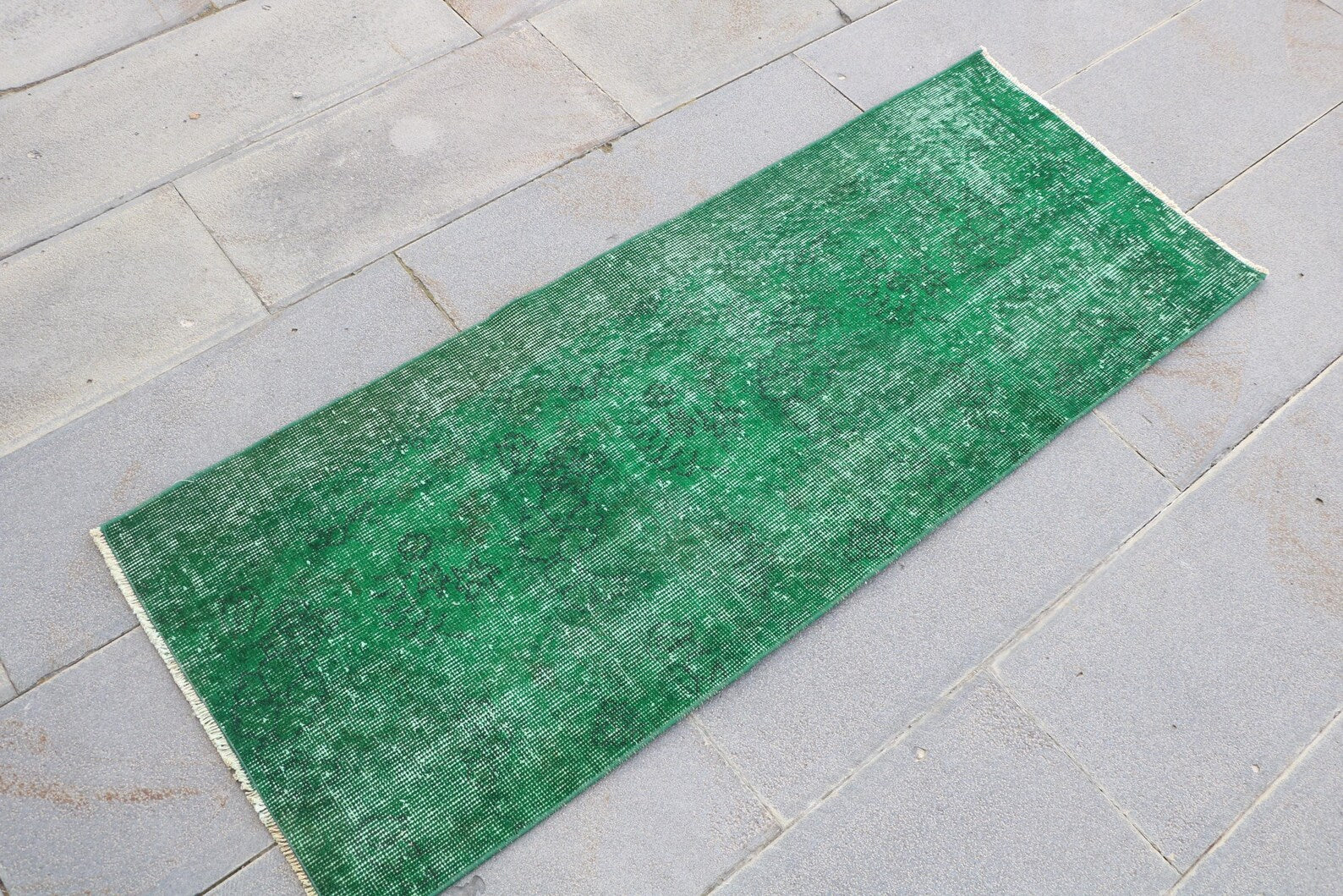 Vintage Turkish Runner Rug 1.9 x 4.8 ft