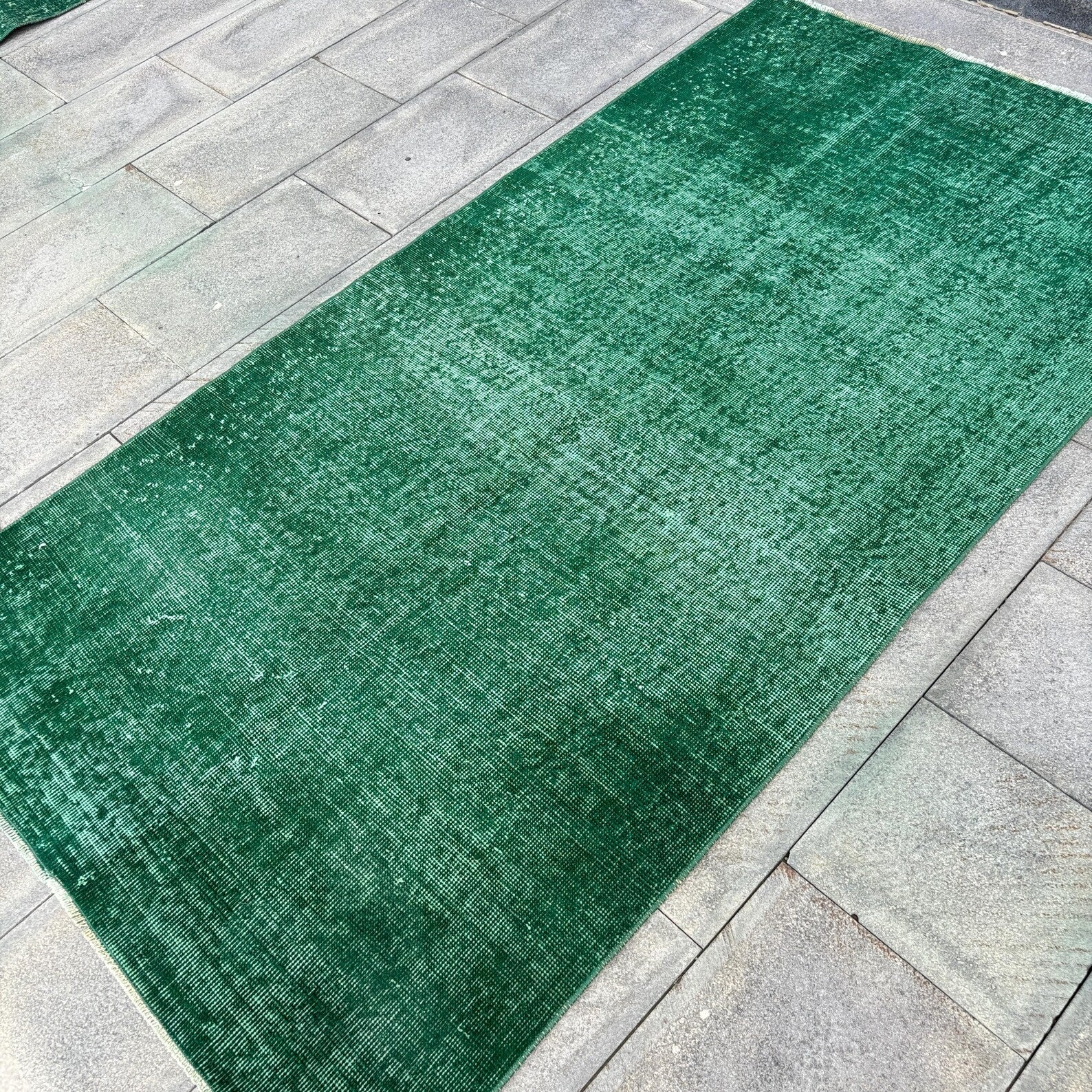 Vintage Turkish Accent Area rug 3.6 x 6.8 ft