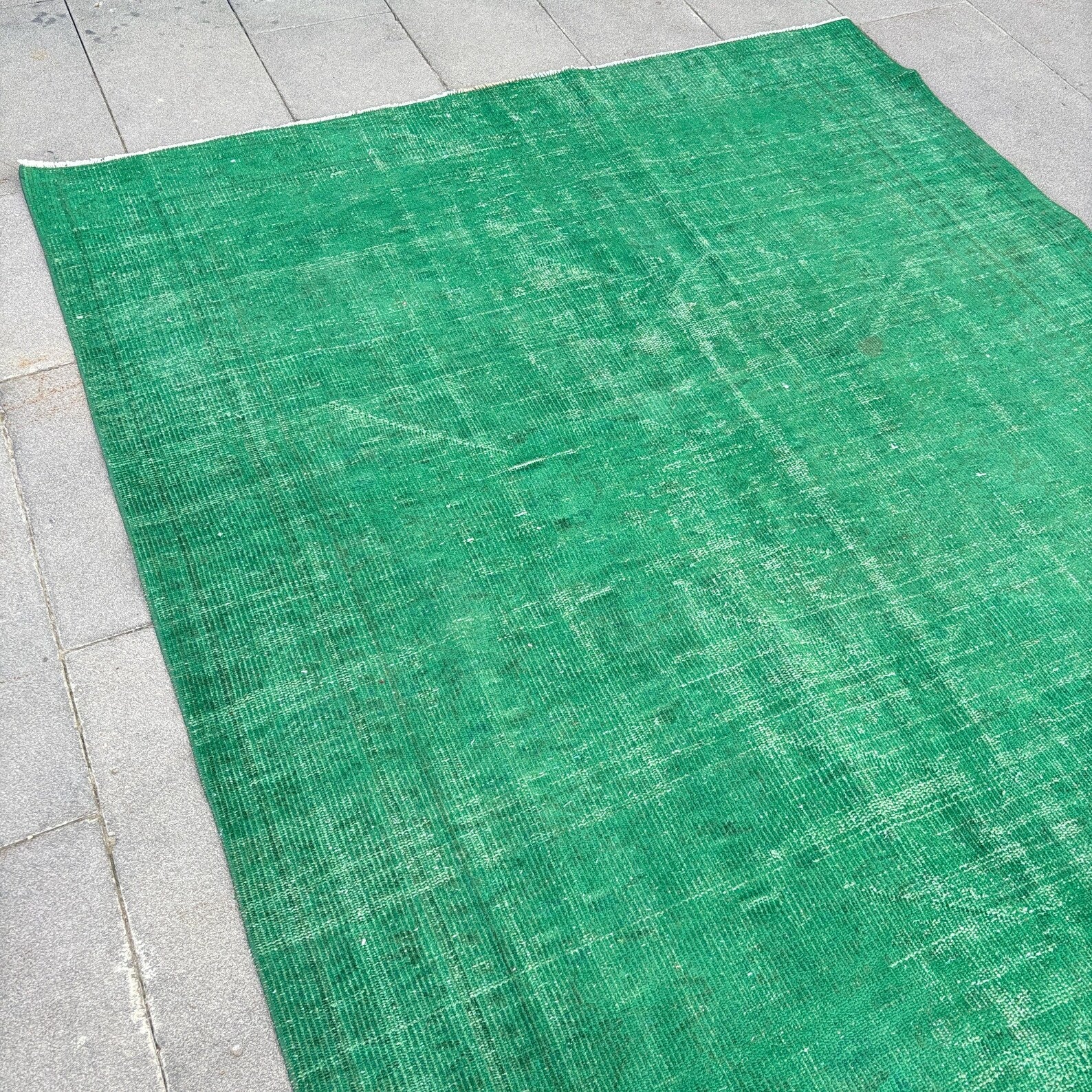 XL Vintage Turkish Accent Area Rug 5.5 x 8.7 ft