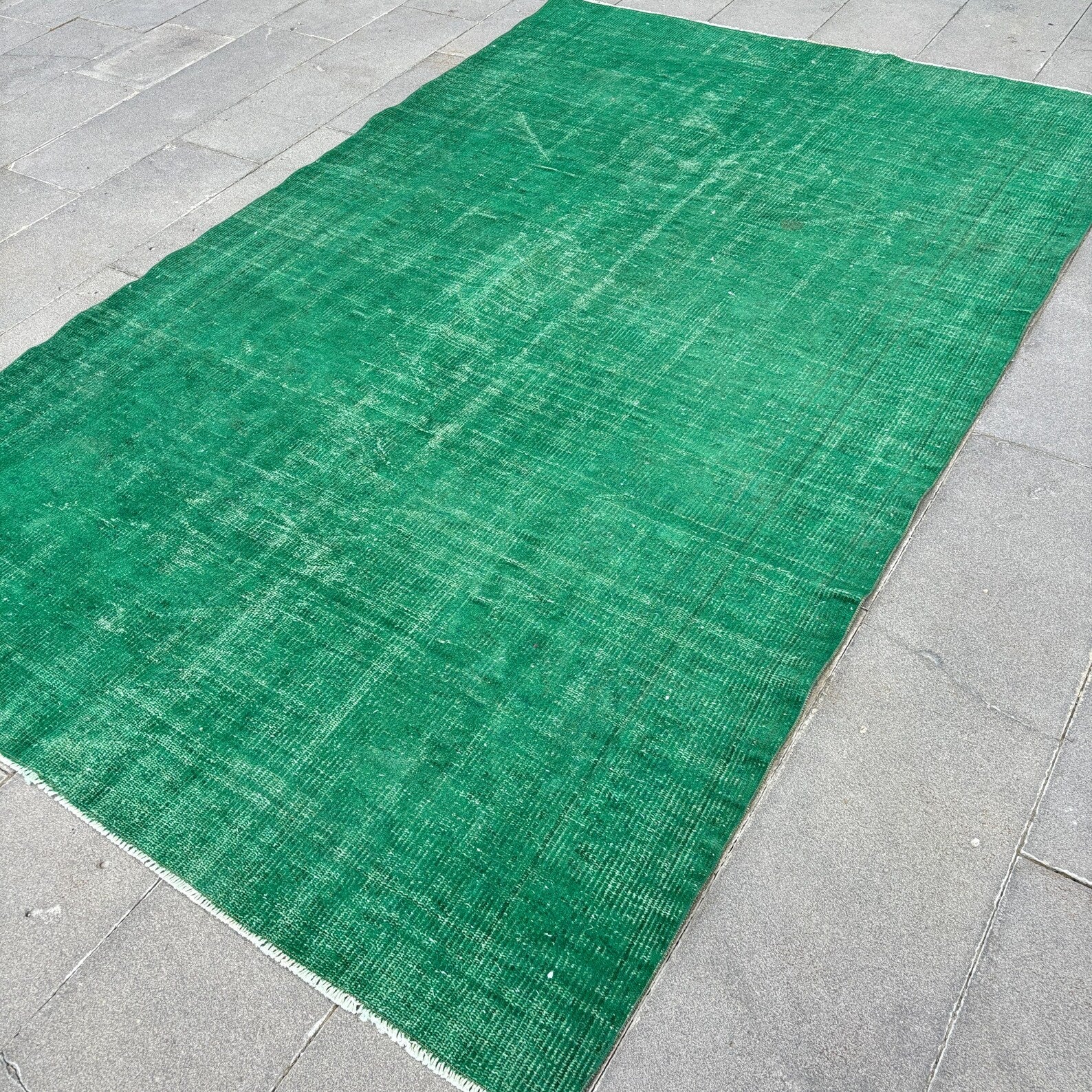 XL Vintage Turkish Accent Area Rug 5.5 x 8.7 ft