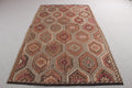XL Vintage Turkish Accent Area Rug 5.2 x 9 ft